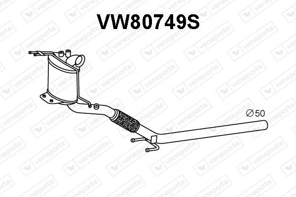 VENEPORTE Filtro de partículas VW80749S Filtro de fuligem partículas VENEPORTE SKODA VW80749S
