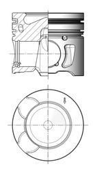 KOLBENSCHMIDT Kolvid 41703600 Mitsubishi KH_, KG_ Kolvid 41703600 KOLBENSCHMIDT