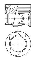 KOLBENSCHMIDT Pistone motore 41812600 KOLBENSCHMIDT 41812600 costo Pistone Logan II originale