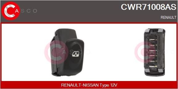 CASCO Lüliti, aknatõstuk CWR71008AS CASCO CWR71008AS Lüliti aknatõstuk Trafic I Avatava Veoauto/Šassii (PX) hind