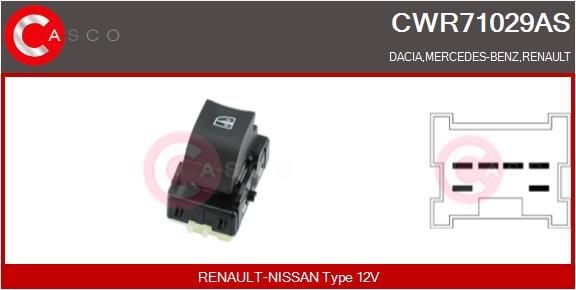 CASCO Window switch CWR71029AS Mercedes GLK CASCO window switch CWR71029AS