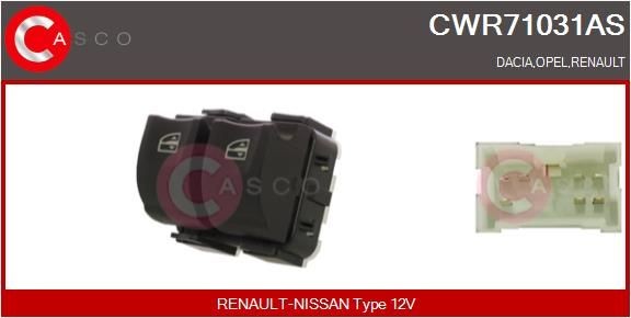 CASCO Bouton de lève-vitre CWR71031AS CASCO CWR71031AS Contacteur leve-vitre Opel Antara 07 à un prix avantageux