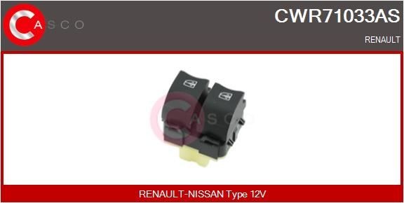 CASCO Διακόπτης, γρύλος παραθύρου CWR71033AS Διακόπτης παραθύρου CASCO Renault MODUS CWR71033AS