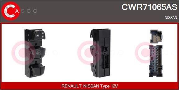 CASCO Kytkin, lasinnostin CWR71065AS CWR71065AS CASCO Lasinnostimen kytkin Nissan INTERSTAR hinta