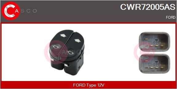 Raam schakelaar CASCO CWR72005AS CASCO CWR72005AS: Raamschakelaar Ford FUSION 2005