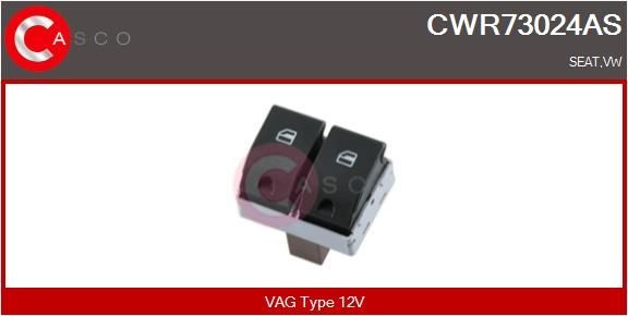 CASCO Brytare, fönsterhiss CWR73024AS CWR73024AS CASCO strömställare fönsterhiss Volkswagen PASSAT