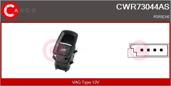 CASCO Interruptor, elevadores dos vidros CWR73044AS CASCO CWR73044AS Comando de vidros Porsche 911 Cabrio baratos