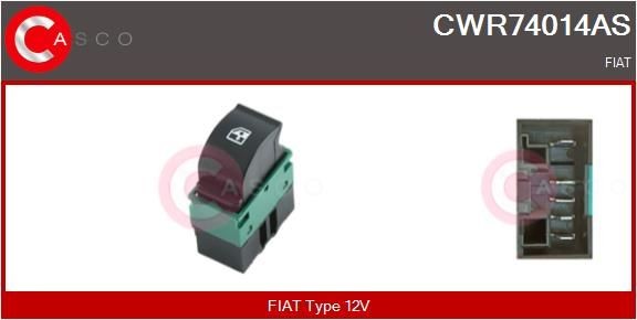 CASCO Bryter, vindusheis CWR74014AS CASCO CWR74014AS Bryter vindusløfter Hyundai i10 originale