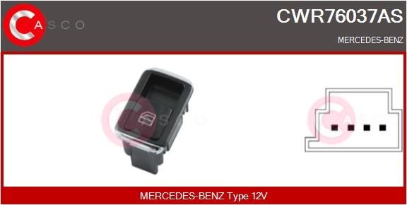 CASCO Kytkin, lasinnostin CWR76037AS CASCO CWR76037AS Mercedes C204 lasinnostimen kytkin vaihto hinta
