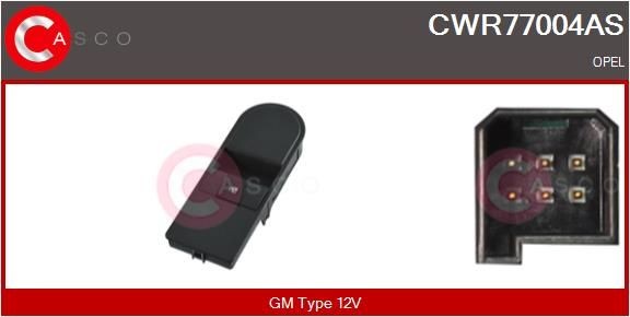 CASCO Bryter, vindusheis CWR77004AS Vindusbryter CASCO ZAFIRA CWR77004AS billige