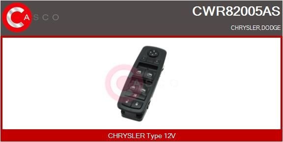 CASCO Bryter, vindusheis CWR82005AS CASCO CWR82005AS Bryter vindusheis Dodge Ram 1500 DS billige