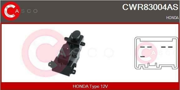 CASCO Spínač elektrického otvárania okien CWR83004AS CASCO CWR83004AS Spínač elektrického otvárania okien Honda Accord Kombi mk8 originálne cena