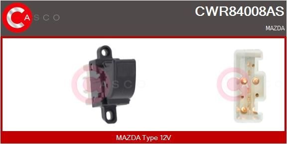 CASCO Interruttore, Alzacristallo CWR84008AS CWR84008AS costo Pulsantiera alzacristalli CASCO MAZDA MX