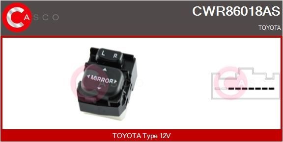 Raam schakelaar CASCO CWR86018AS CASCO CWR86018AS Raam schakelaar TOYOTA YARIS 2021