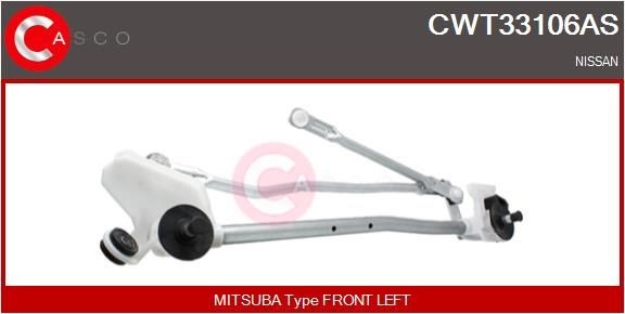 CASCO Ντίζες υαλοκαθαριστήρων CWT33106AS Μηχανισμός υαλοκαθαριστήρων CASCO Mii CWT33106AS φθηνά