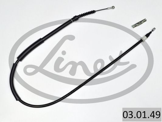 LINEX Żażné lanko prevádzkovej brzdy 03.01.49 LINEX 03.01.49 Lanko ručnej brzdy Audi A2 originálne