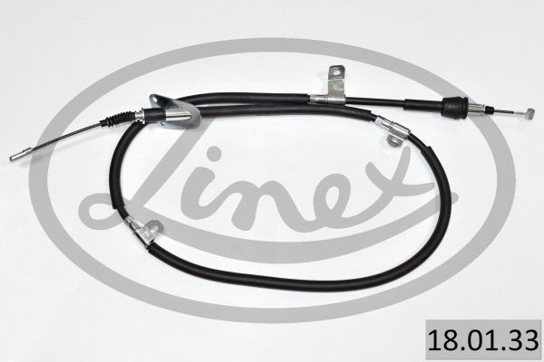 LINEX Kabel, arbejdsbremse 18.01.33 18.01.33 Håndbremsekabel HYUNDAI COUPE LINEX