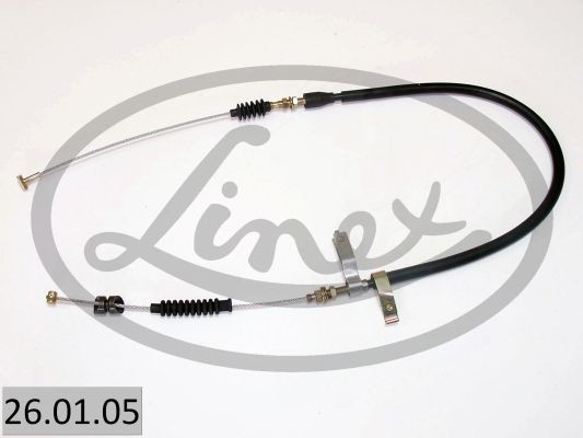 LINEX Cabo de aço, travão de serviço 26.01.05 LINEX 26.01.05 Cabo de freio de estacionamento Mazda 3 Hatchback originais preço