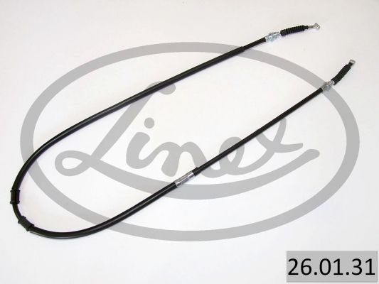 LINEX Cable, service brake 26.01.31 Mazda 626 LINEX handbrake cable 260131