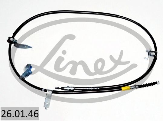 LINEX Cable, service brake 26.01.46 MAZDA 626 LINEX handbrake cable 260146