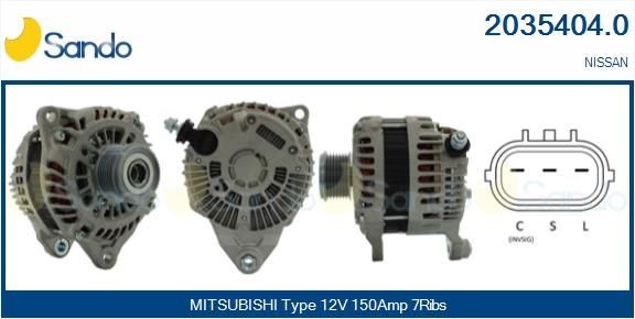 SANDO Alternatore 2035404.0 2035404.0 Alternatore SANDO NISSAN 200 SX costo