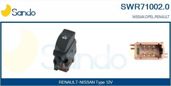 SANDO Raam schakelaar SWR71002.0 prijs Raam schakelaar Nissan X83 SWR71002.0 SANDO