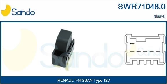 SANDO Spínač elektrického otvárania okien SWR71048.0 SWR71048.0 Vypinac na stahovanie okien SANDO NISSAN CABSTAR E