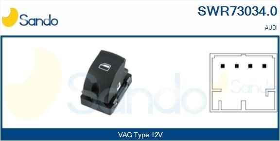 SANDO Raam schakelaar SWR73034.0 Audi Q5 Schakelaar elektrische ramen SANDO SWR73034.0