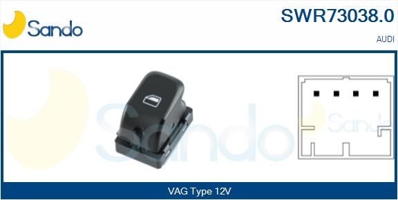 SANDO Raam schakelaar SWR73038.0 Audi Q5 Raam schakelaar SANDO SWR73038.0