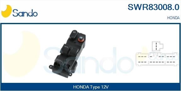Raam schakelaar SANDO SWR83008.0 SANDO SWR83008.0 Elektrische raam schakelaar HONDA JAZZ 2006