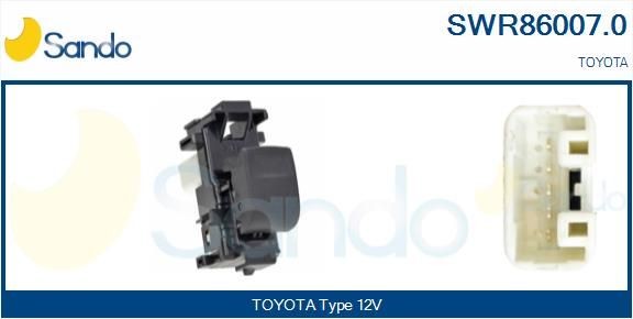 Raam schakelaar SANDO SWR86007.0 SANDO SWR86007.0 Elektrische raam schakelaar TOYOTA YARIS 2015