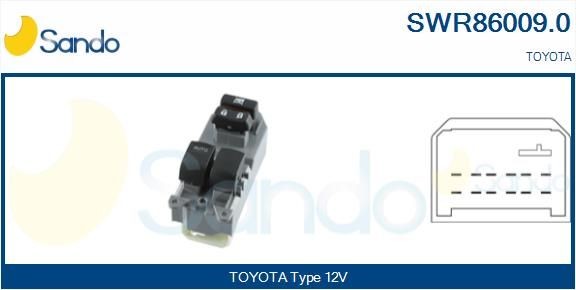 SANDO Interruttore, Alzacristallo SWR86009.0 SWR86009.0 costo Pulsantiera alzacristalli SANDO TOYOTA AYGO