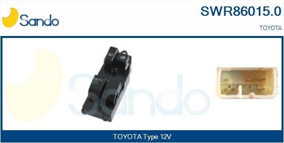 SANDO Interruttore, Alzacristallo SWR86015.0 SWR86015.0 costo Pulsantiera alzacristalli SANDO TOYOTA AYGO