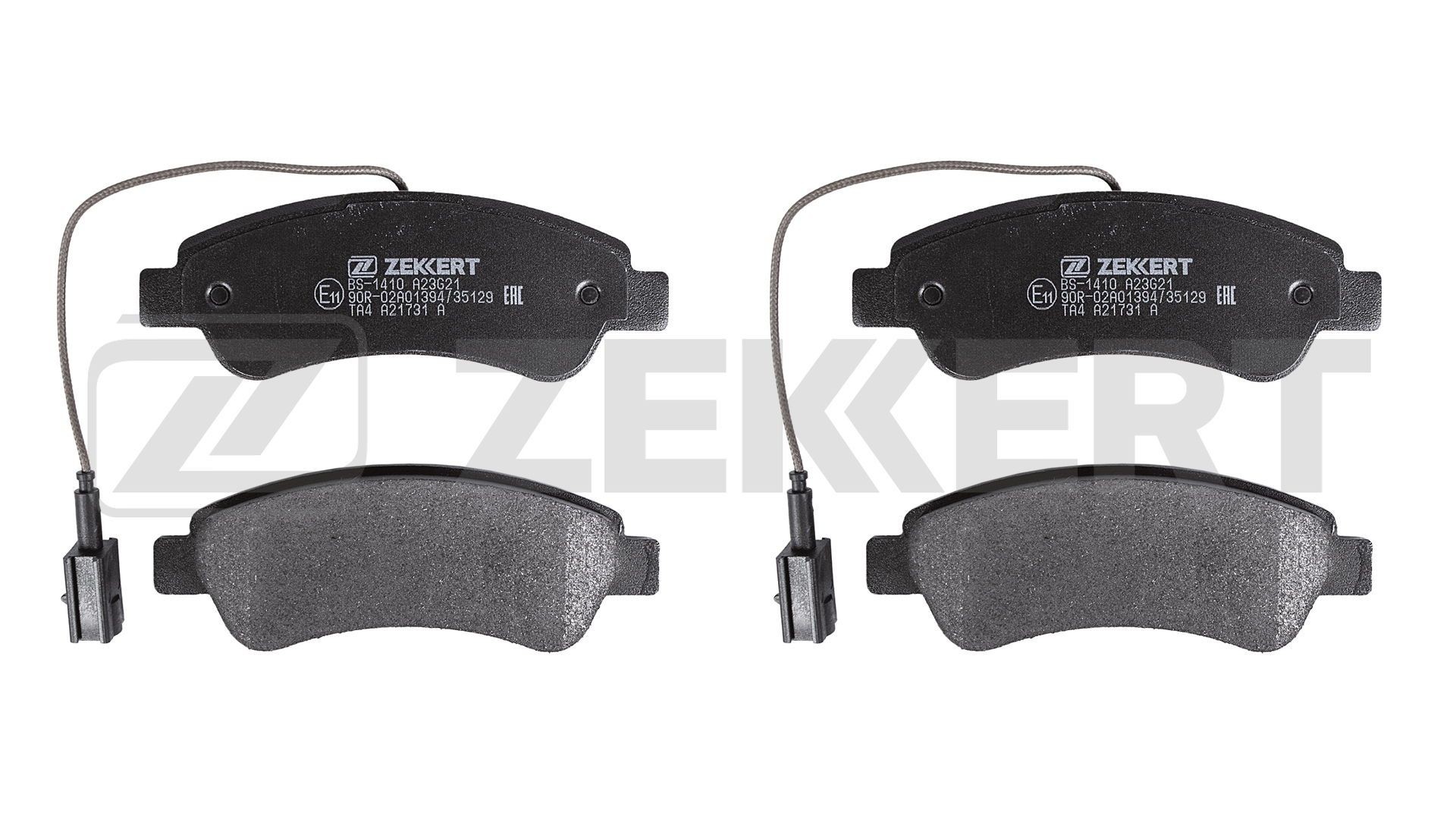 ZEKKERT Bromsbelägg BS-1410 BS-1410 ZEKKERT bromsklossar Peugeot 806