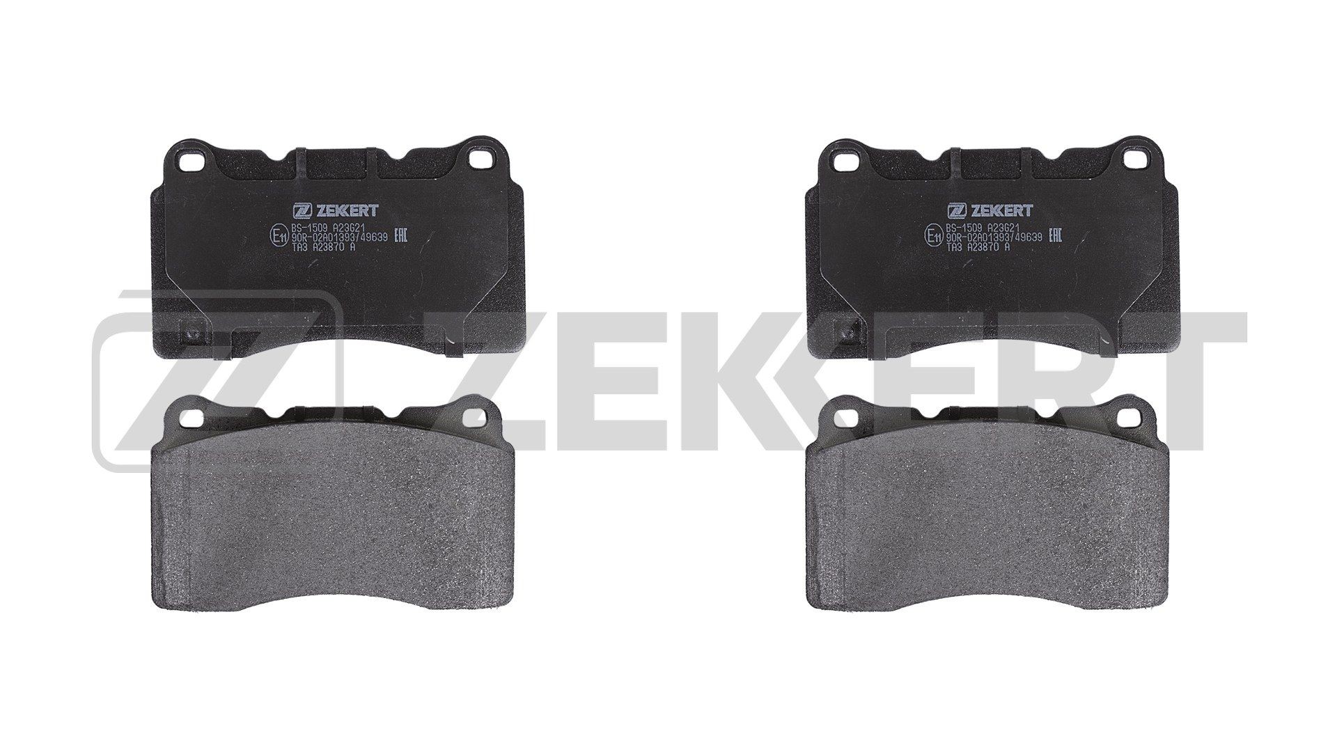 ZEKKERT Bromsbelägg BS-1509 BS-1509 ZEKKERT bromsklossar MITSUBISHI DELICA / SPACE GEAR