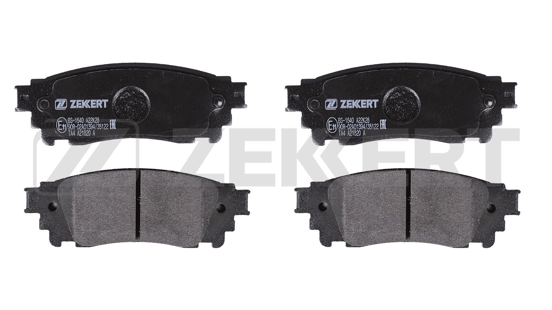 ZEKKERT Bremseklodser BS-1540 Klodser ZEKKERT AURIS BS-1540 billig