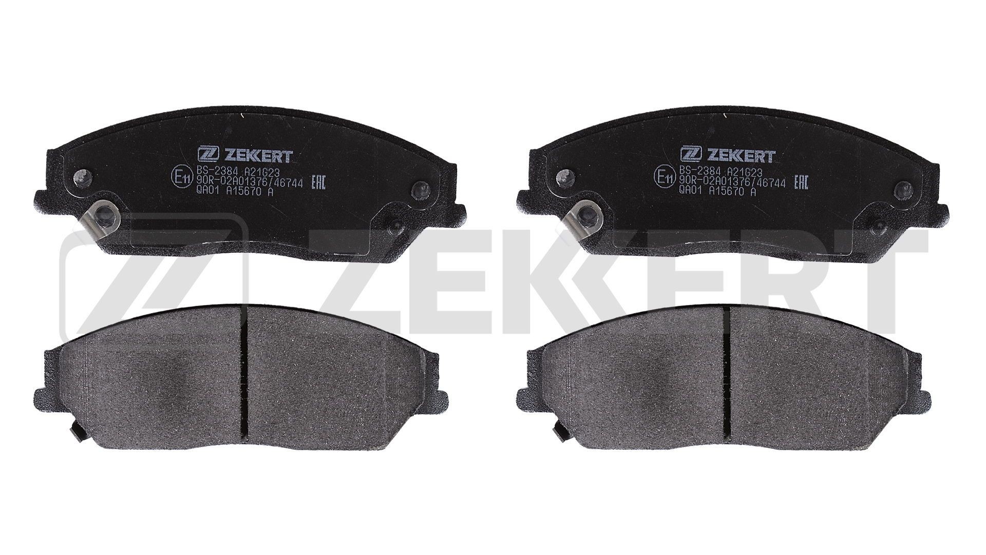 ZEKKERT Bremseklodser BS-2384 BS-2384 Bremseklodssæt TOYOTA AURIS ZEKKERT