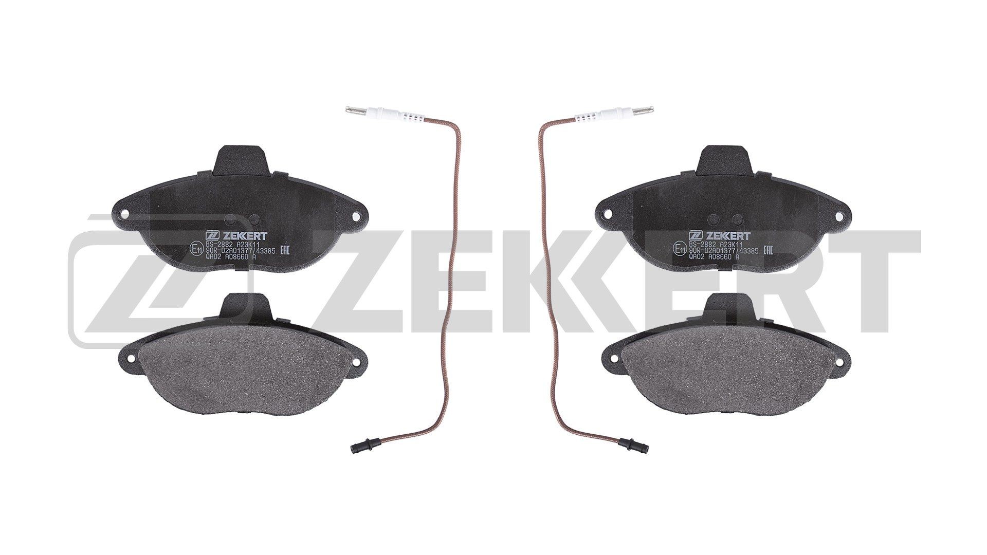 ZEKKERT Bremseklodser BS-2882 Bremseklods ZEKKERT 309 BS-2882 billig