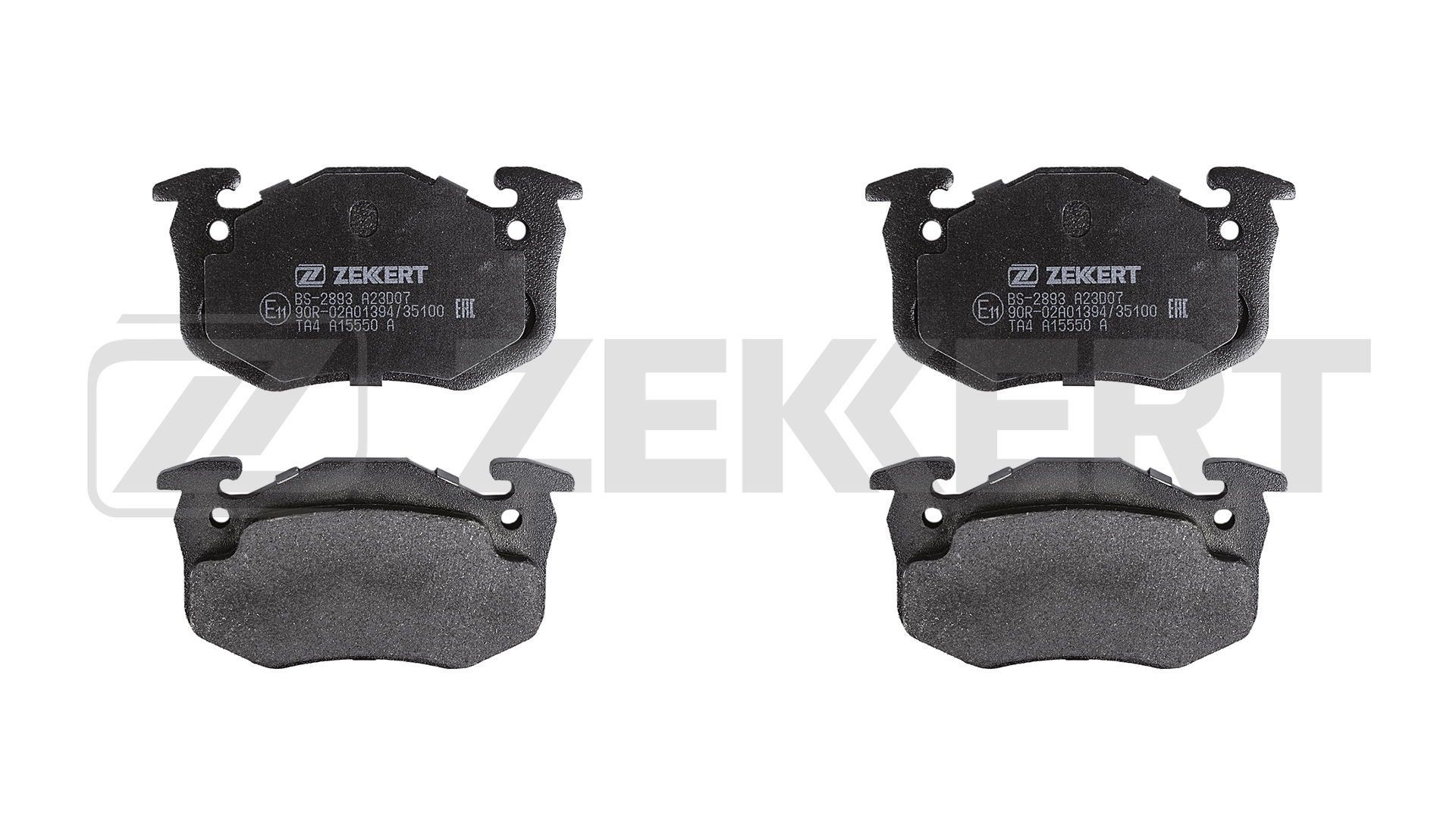 ZEKKERT Bromsbelägg BS-2893 RENAULT belägg ZEKKERT BS-2893