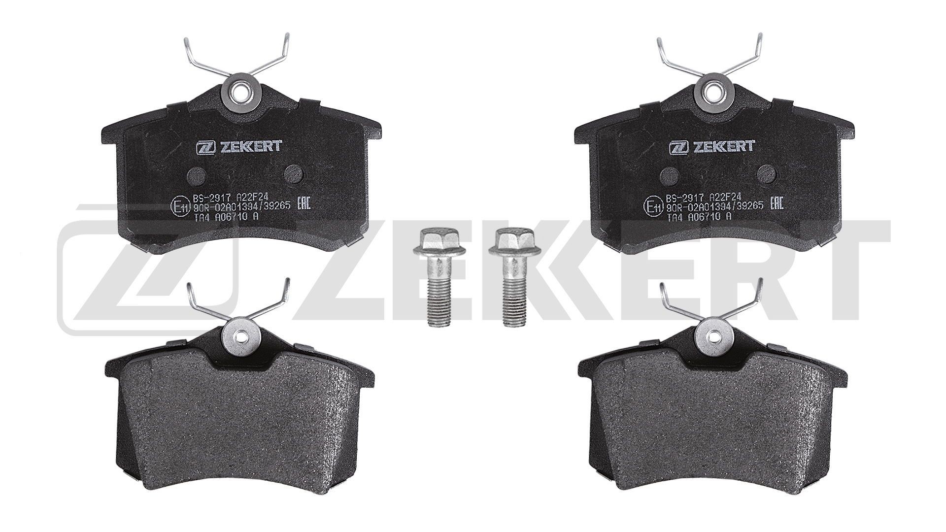 ZEKKERT Bromsbelägg BS-2917 BS-2917 ZEKKERT bromsbeläggsats Volkswagen AMAROK