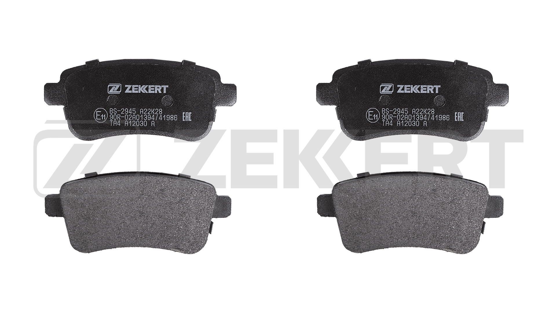 ZEKKERT Bromsbelägg BS-2945 RENAULT bromskloss ZEKKERT BS-2945