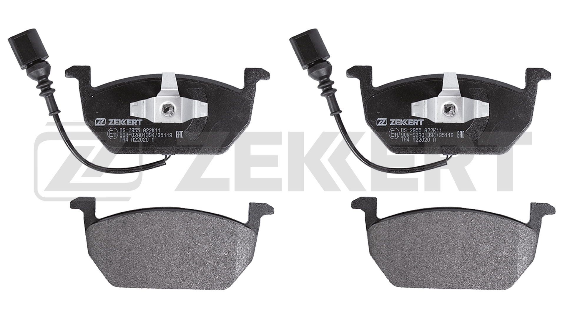 ZEKKERT Piduriklotsid BS-2955 Piduriklotsid ZEKKERT AUDI BS-2955