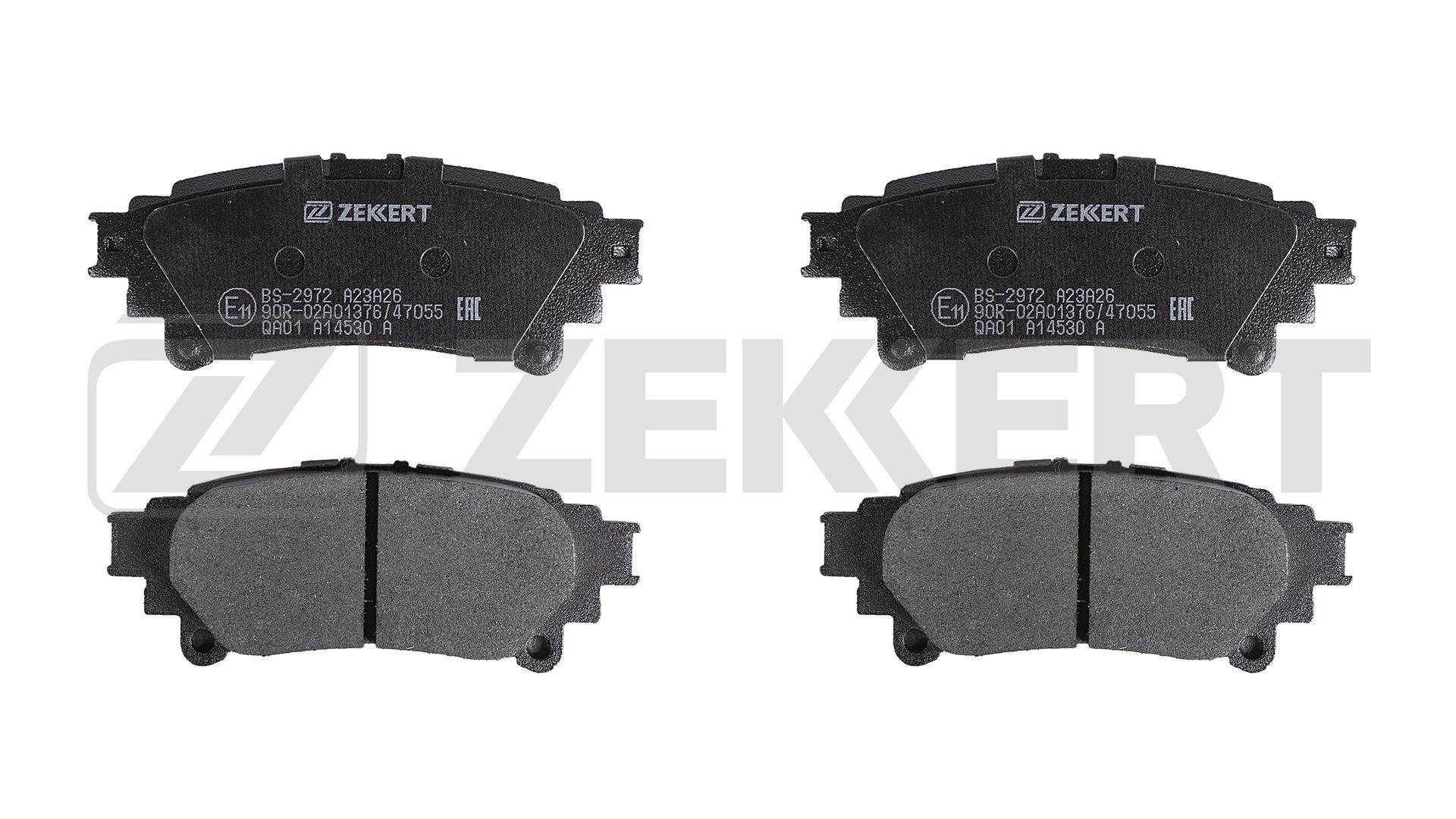 ZEKKERT Bremseklosser BS-2972 Bremsebelegg ZEKKERT TOYOTA BS-2972