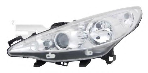 Strålkastare TYC 20-1062-05-2 TYC 20-1062-05-2 Framlykta PEUGEOT 207 2013