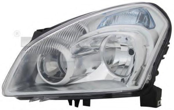 Φανάρια εμπρός TYC 20-11572-05-2 TYC 20-11572-05-2 Προβολείς bi-xenon και αλογόνου Nissan QASHQAI 2007