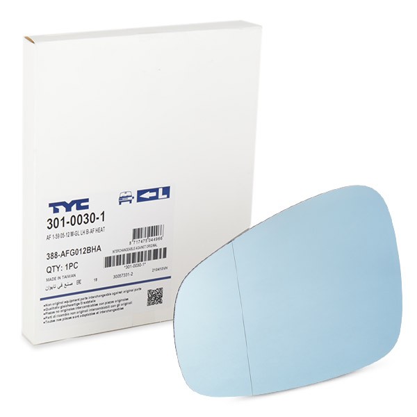 TYC Vidro de espelho, espelho retrovisor exterior 301-0030-1 TYC 301-0030-1 Vidro espelho retrovisor ALFA ROMEO preço