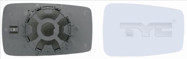 TYC Backspegelglas 302-0001-1 TYC 302-0001-1 sidospegel AUDI 90