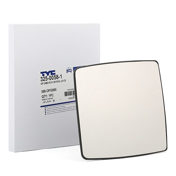 Peililasi, ulkopeili TYC 325-0058-1 TYC 325-0058-1 OPEL COMBO 2002 Peili