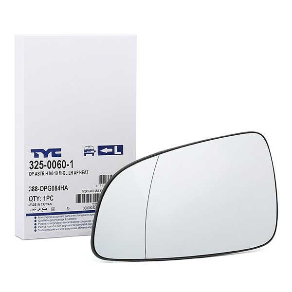 TYC Spiegelglas, buitenspiegel 325-0060-1 Buitenspiegelglas TYC ANTARA 325-0060-1 goedkoop