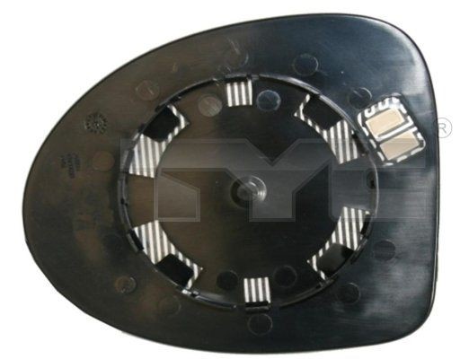 Speilglass, ytterspeil TYC 328-0131-1 TYC 328-0131-1 Speilglass foran venstre høyre Renault Symbol 2000